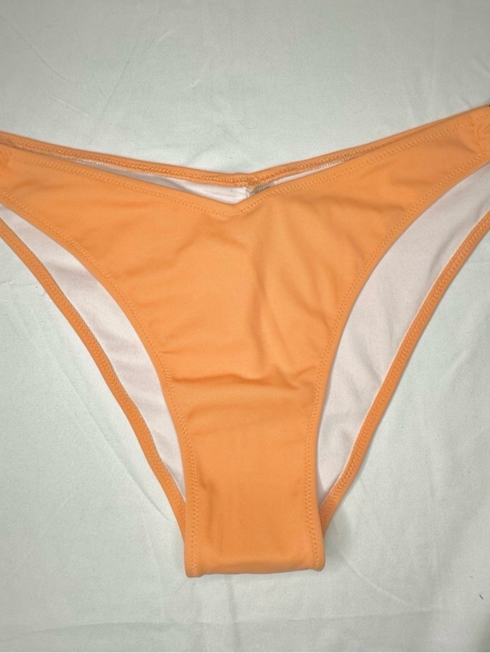 Pink By Victoria's Secret Dipped Front Bikini Bottom Orange